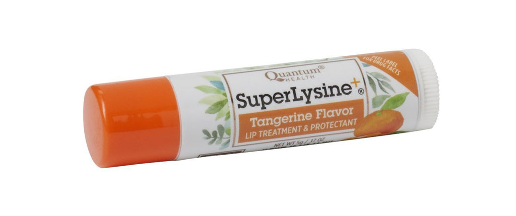 Quantum Health Super Lysine+ ColdStick, Tangerine Flavored - Soothes, Moisturizes, Protects Lips, Herbal Lip Balm, SPF 21, 5 gm - BeesActive Australia
