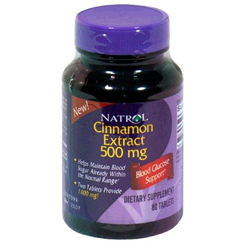 Natrol Cinnamon Extract 500mg, 80 Tablets - BeesActive Australia