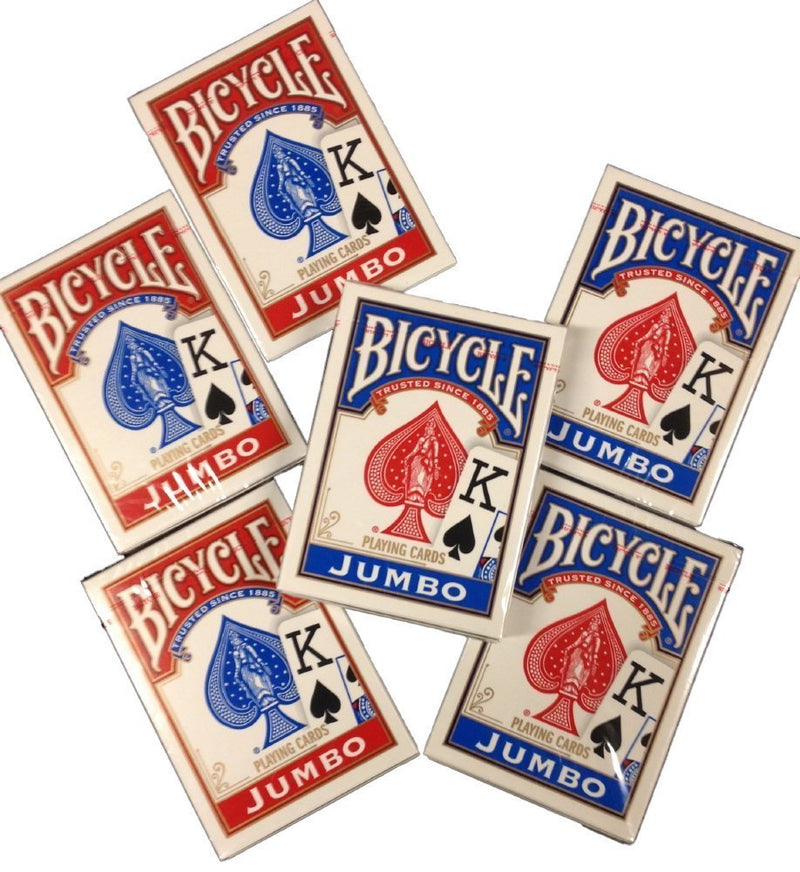 Bicycle Jumbo Index Playing Cards - 6 Decks - BeesActive Australia