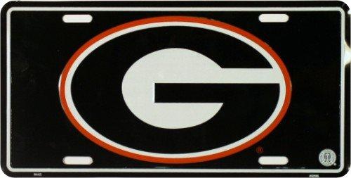 Hangtime U of Georgia Bulldogs Embossed Metal auto tag - BeesActive Australia