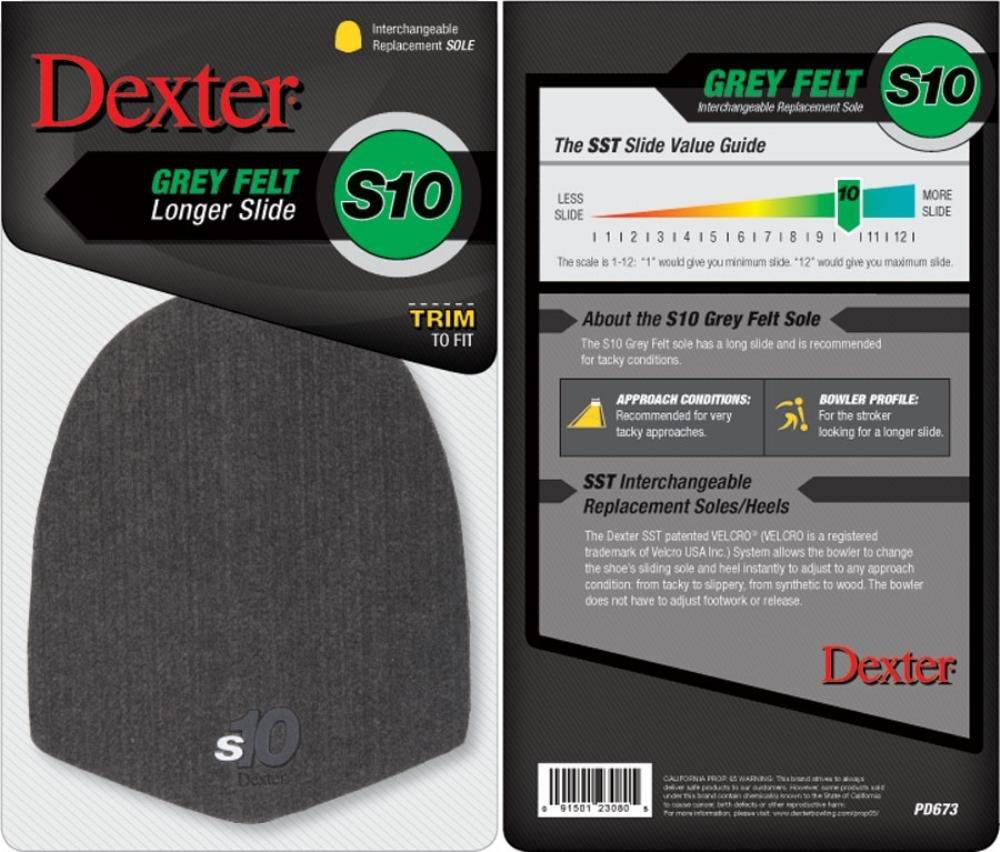 [AUSTRALIA] - Dexter Accessories - Unisex - s10 Felt Sole #10 Slide Sole Grey 
