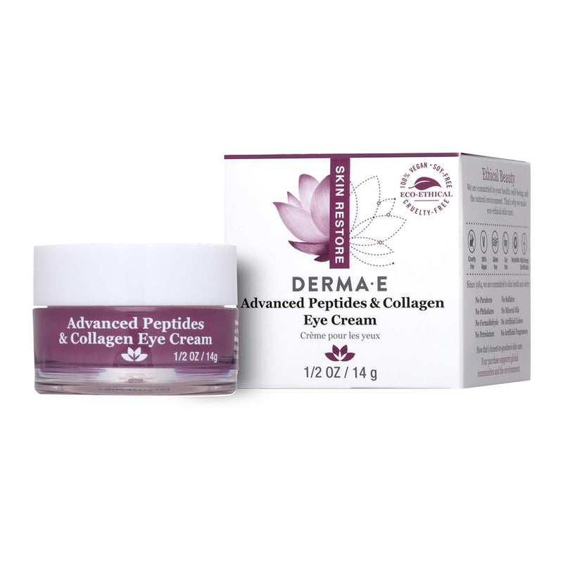 DERMA-E advanced Peptide & Collagen Eye Cream, White, 0.5 Ounce - BeesActive Australia