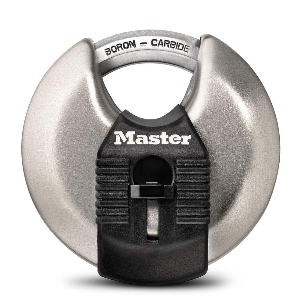 Master Lock M40XKAD Magnum Heav Duty Stainless Steel Discus Padlock with Key, Silver 1-Pack - BeesActive Australia