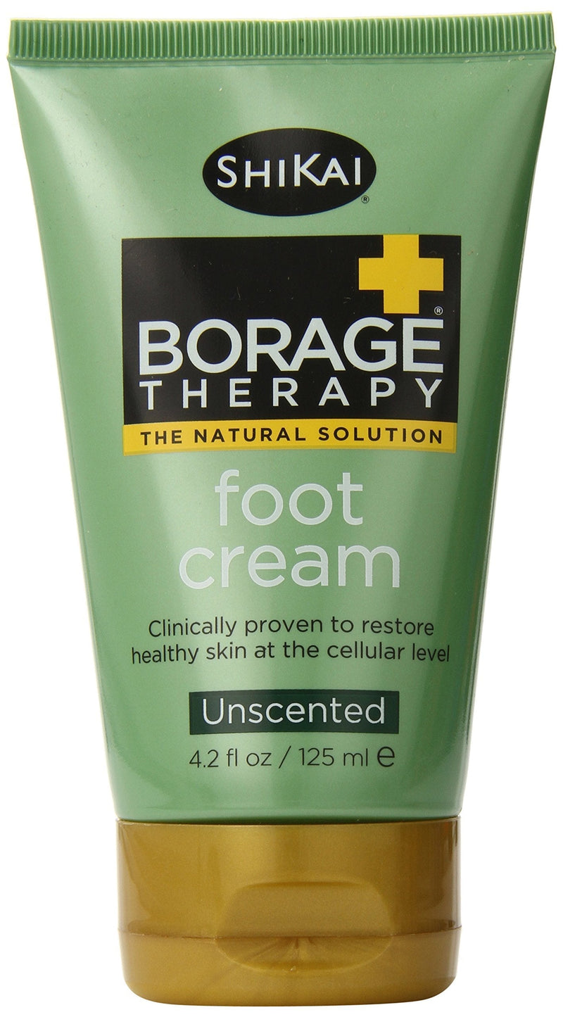 Shikai - Borage Therapy Plant-Based Dry Skin Foot Cream, Combat Dry, Cracked & Flakey Skin On Feet & Lower Legs, Good For Dry Skin Caused By Diabetes, Non-Greasy (Unscented, 4.2 Ounces) 1 - BeesActive Australia