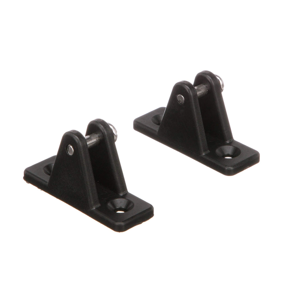 [AUSTRALIA] - Seachoice 76251 Plastic Deck Hinges for Bimini Top – Black – Stainless Steel Screws – Pack of 2, One Size 