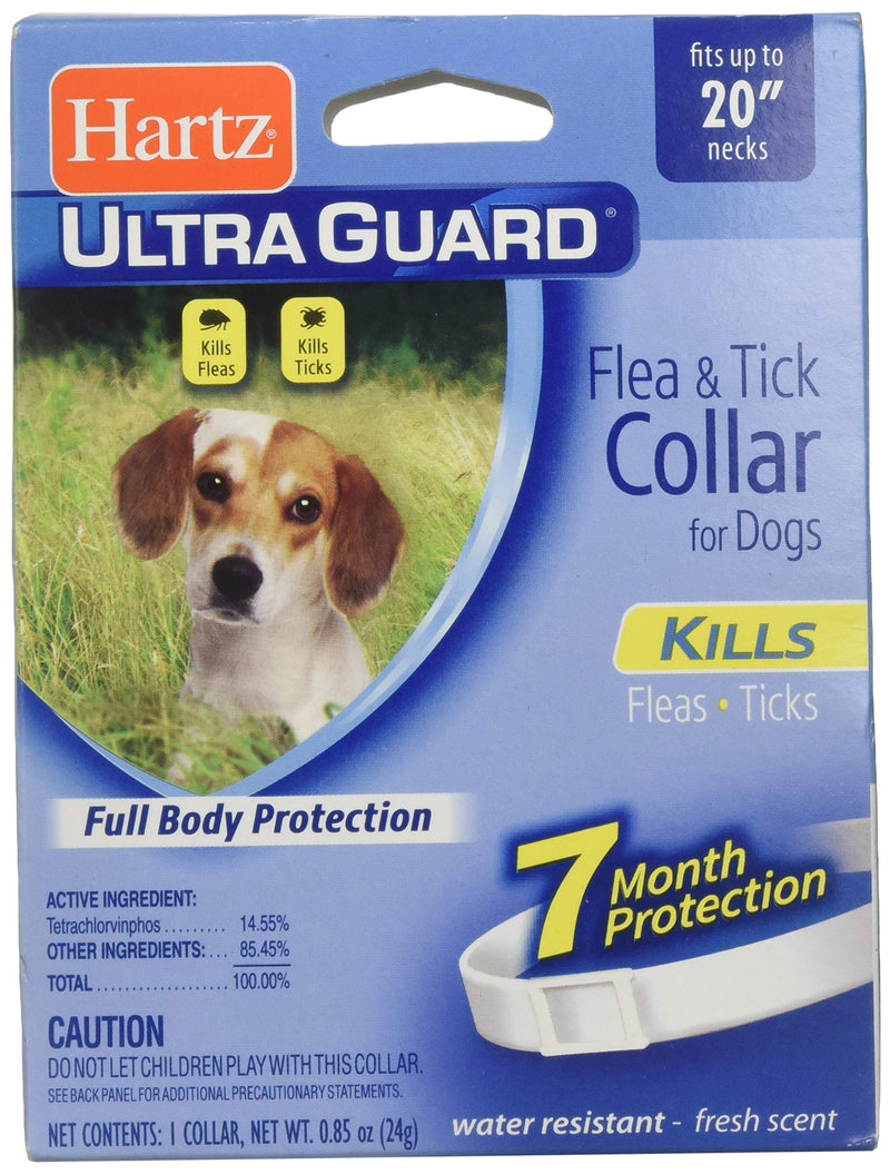 Hartz Ultraguard Flea & Tick Dog Collar 20", White 1 ea - BeesActive Australia
