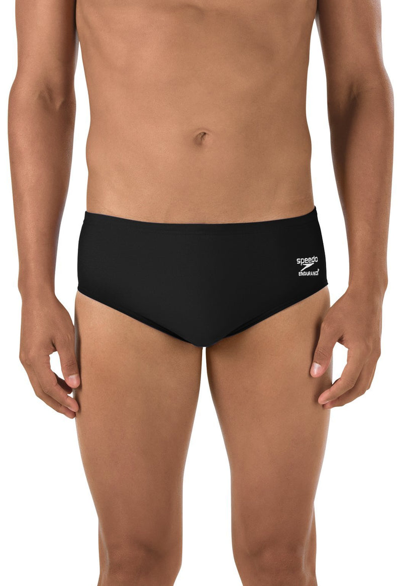 [AUSTRALIA] - Speedo Men's Swimsuit Brief Endurance+ Solid Adult 34 Speedo Black 