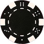 [AUSTRALIA] - Da Vinci 50 Clay Composite Dice Striped 11.5 Gram Poker Chips, Choose from 11 Colors Black 