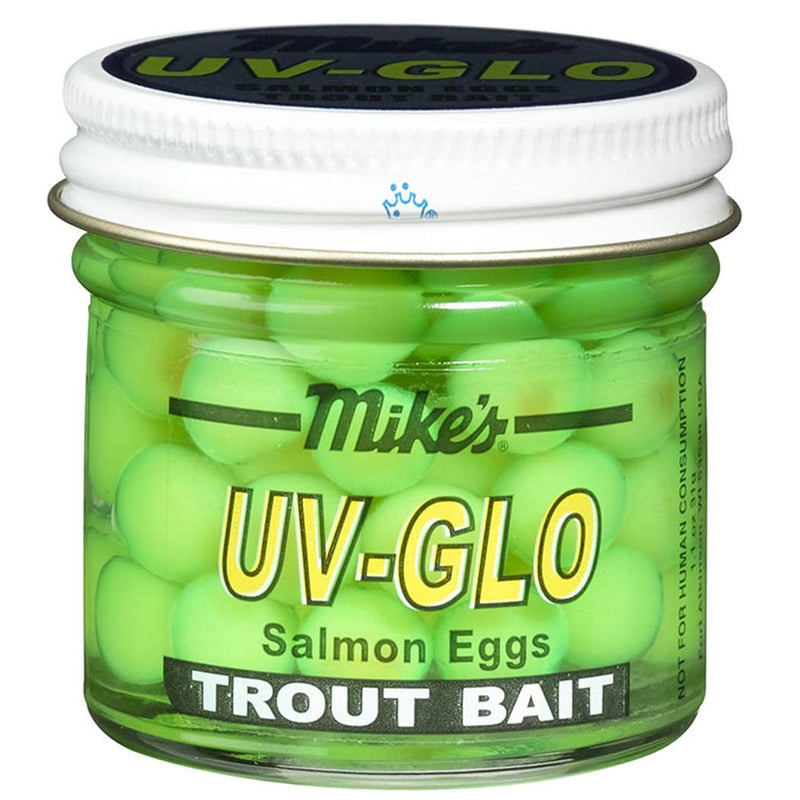 Mike's Fishing Trout Bait Salmon Eggs Uv Glo Chartreuse - BeesActive Australia