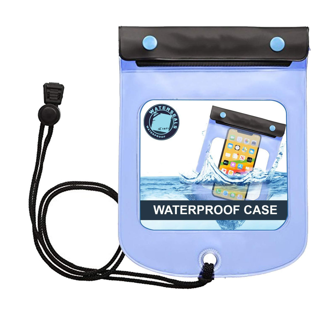 [AUSTRALIA] - Lewis N. Clark WaterSeals Triple Seal Waterproof Pouch + Dry Bag for Cell Phone or Tablet, Great for Kayak, Canoe, Pool, Beach, Large (7.5X6.5) Large (6.2in x 5.7in) Clear 
