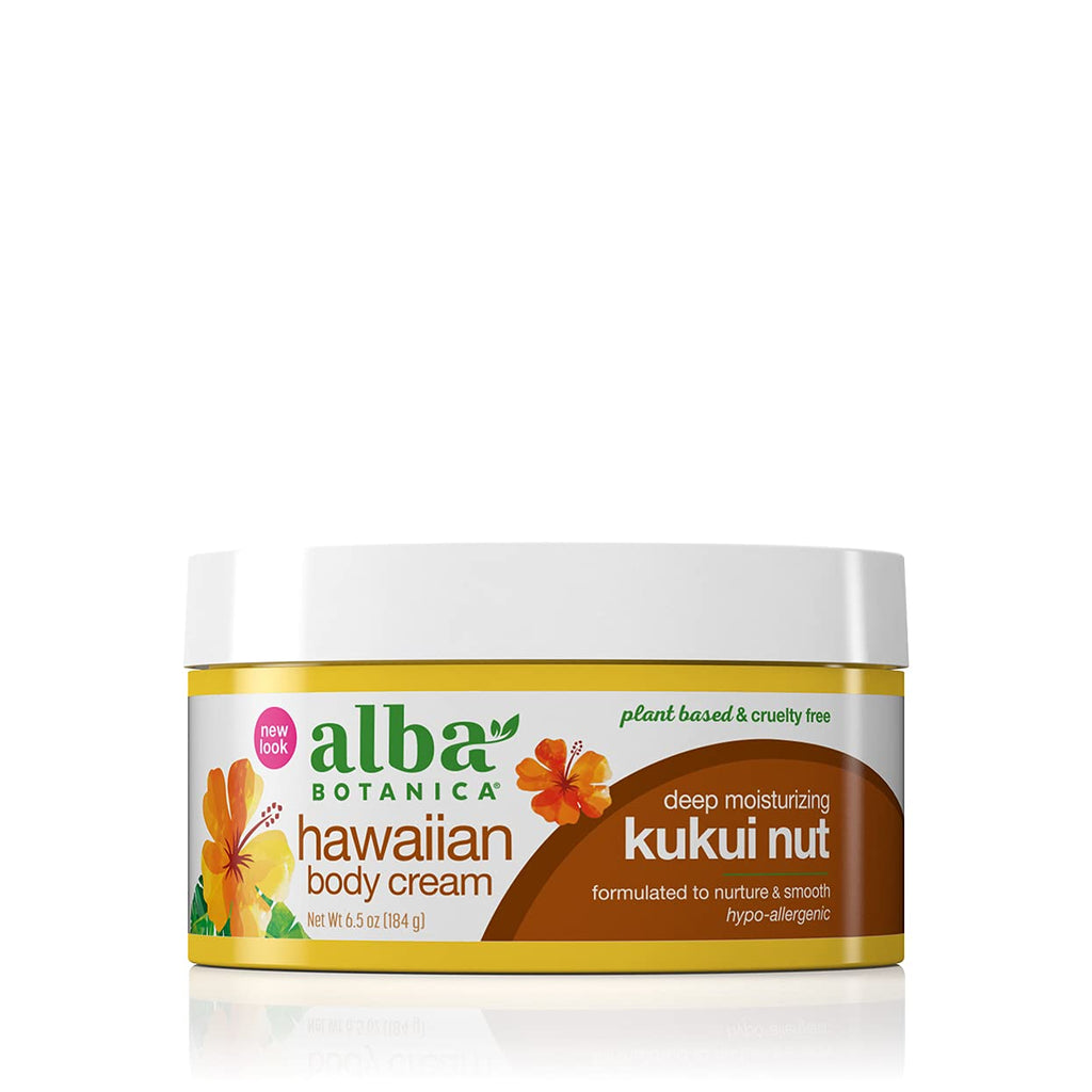 Alba Botanica Hawaiian Body Cream, Deep Moisturizing Kukui Nut, 6.5 Oz - BeesActive Australia