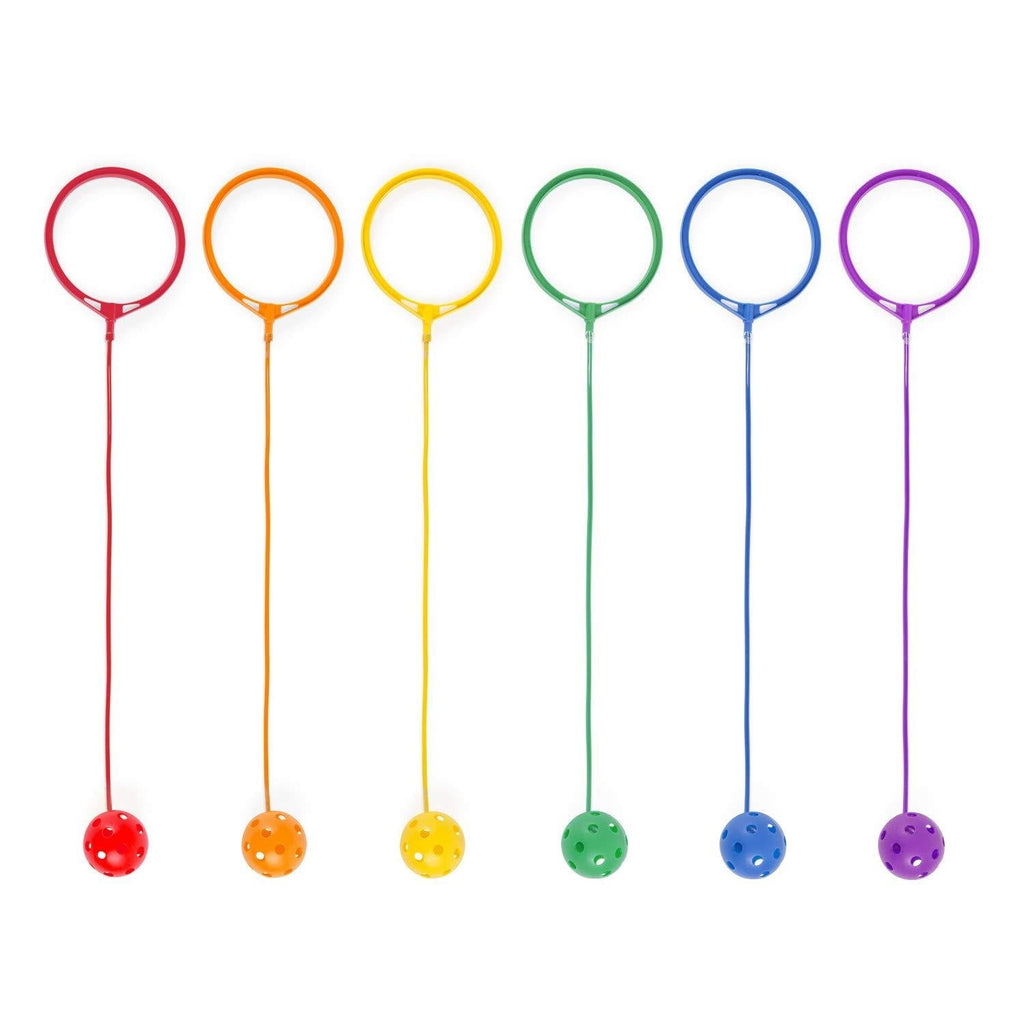 [AUSTRALIA] - Champion Sports Swing Ball Set, Pack of 6 Green/Orange/Purple/Red/Royal Blue/Yellow 