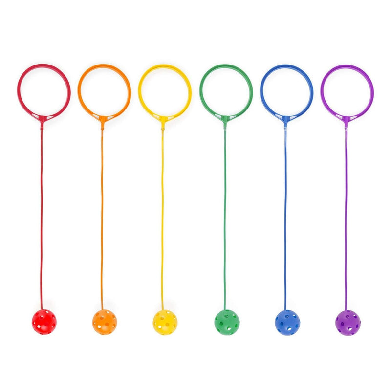 [AUSTRALIA] - Champion Sports Swing Ball Set, Pack of 6 Green/Orange/Purple/Red/Royal Blue/Yellow 