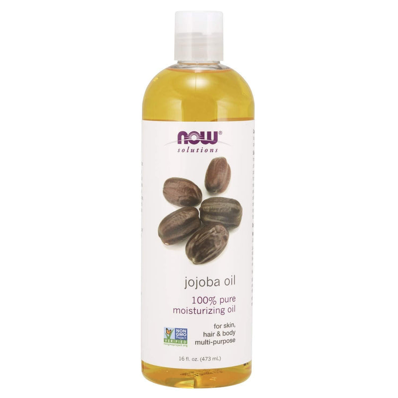 NOW Solutions, Jojoba Oil, 100% Pure Moisturizing, Multi-Purpose Oil for Face, Hair and Body, 16-Ounce - BeesActive Australia