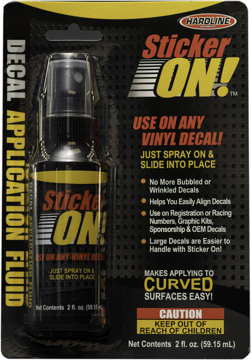 Hardline Products 964 Sticker-On! Decal Application Fluid, 2 Ounces , Black - BeesActive Australia