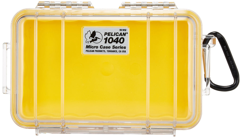 [AUSTRALIA] - Pelican 1040-027-100 1040 Micro Case (Yellow/Clear) Yellow/Clear Single 