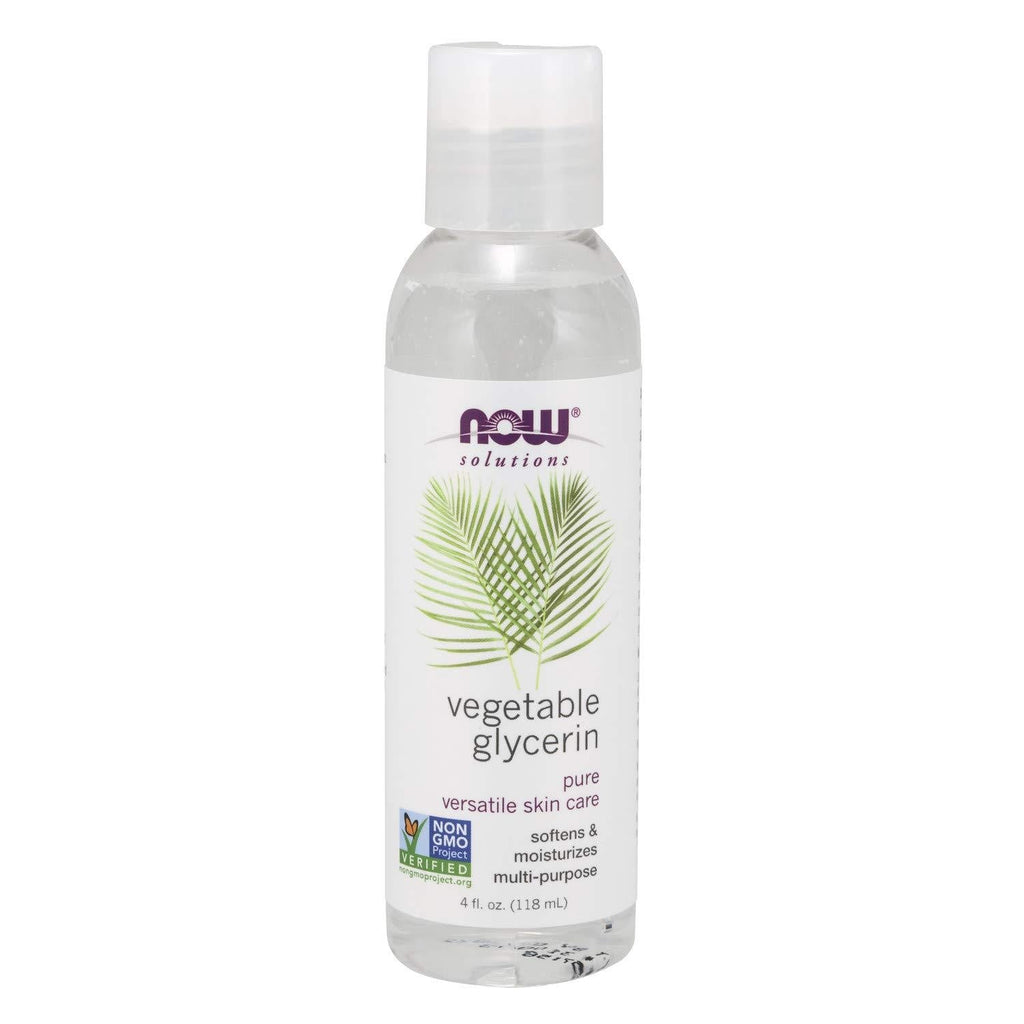 NOW Solutions, Vegetable Glycerin, 100% Pure, Versatile Skin Care, Softening and Moisturizing, 4-Ounce - BeesActive Australia