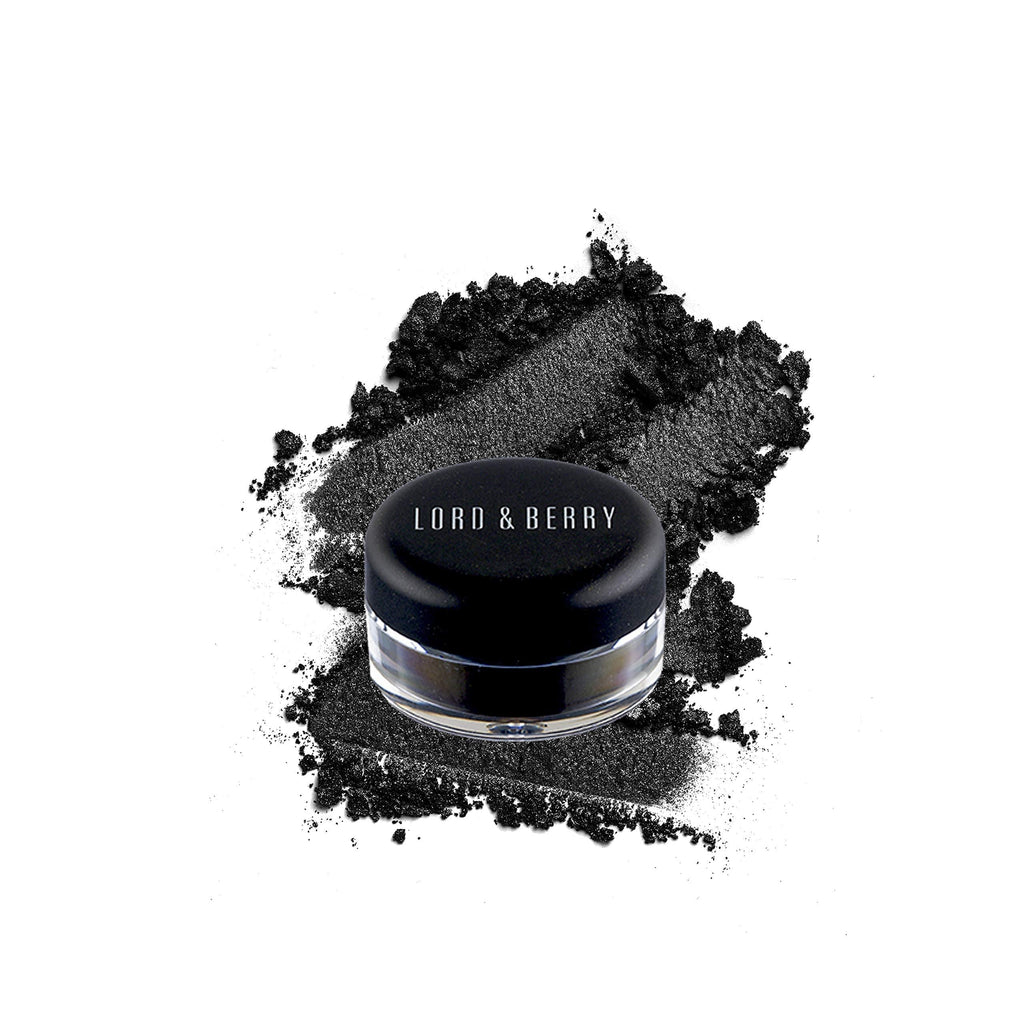 Lord & Berry STARDUST Concentrated Loose Pigment Eyeshadow Powder With Glitter Dark Black Matte - BeesActive Australia