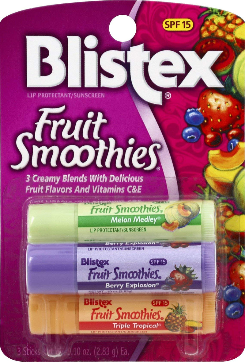 Blistex Fruit Smoothies Lip Protectant Assorted, 3 ct - BeesActive Australia