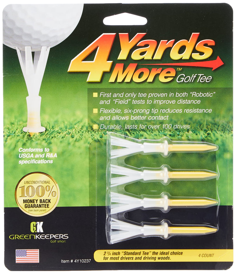 Green Keepers 4 Yards More Golf Tee , 3 1/4 Inch, Blue, 4 Count (Pack of 1) - BeesActive Australia