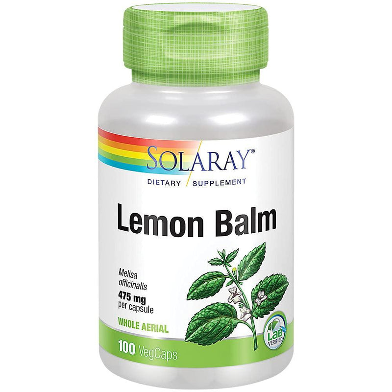 Solaray - Lemon Balm, 400 mg, 100 capsules - BeesActive Australia