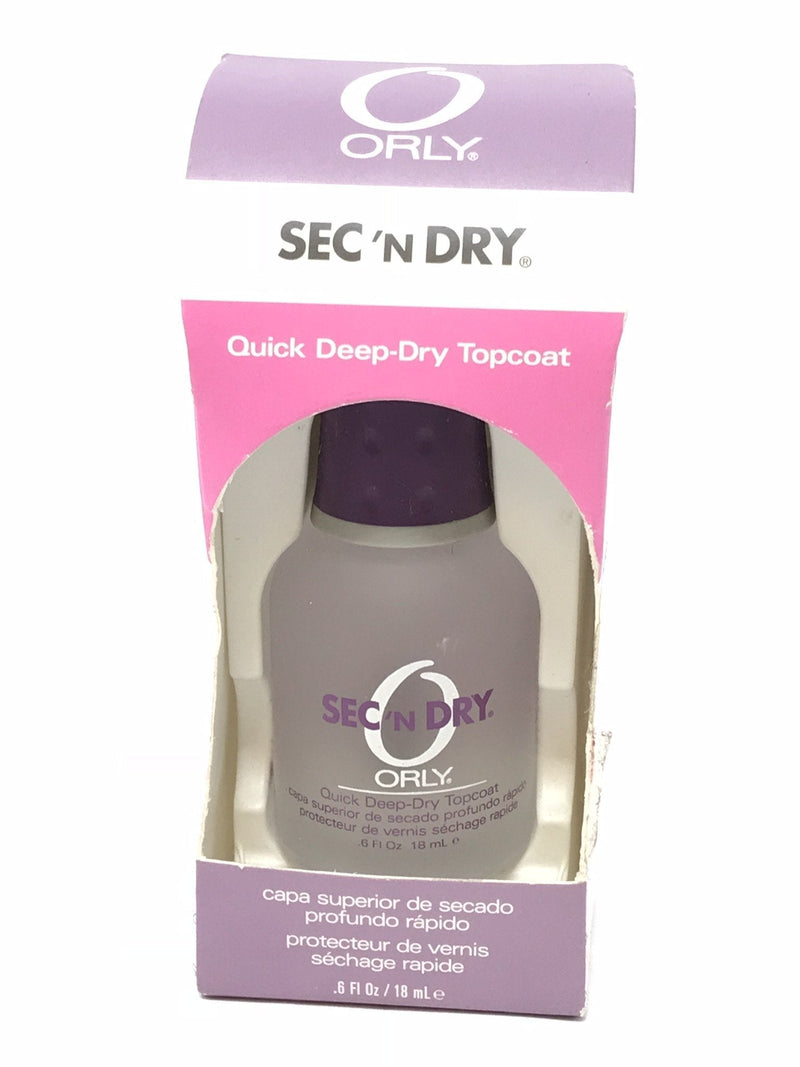 Orly Sec'n Dry Quick Deep-Dry Topcoat .6 fl oz (18 ml) - BeesActive Australia