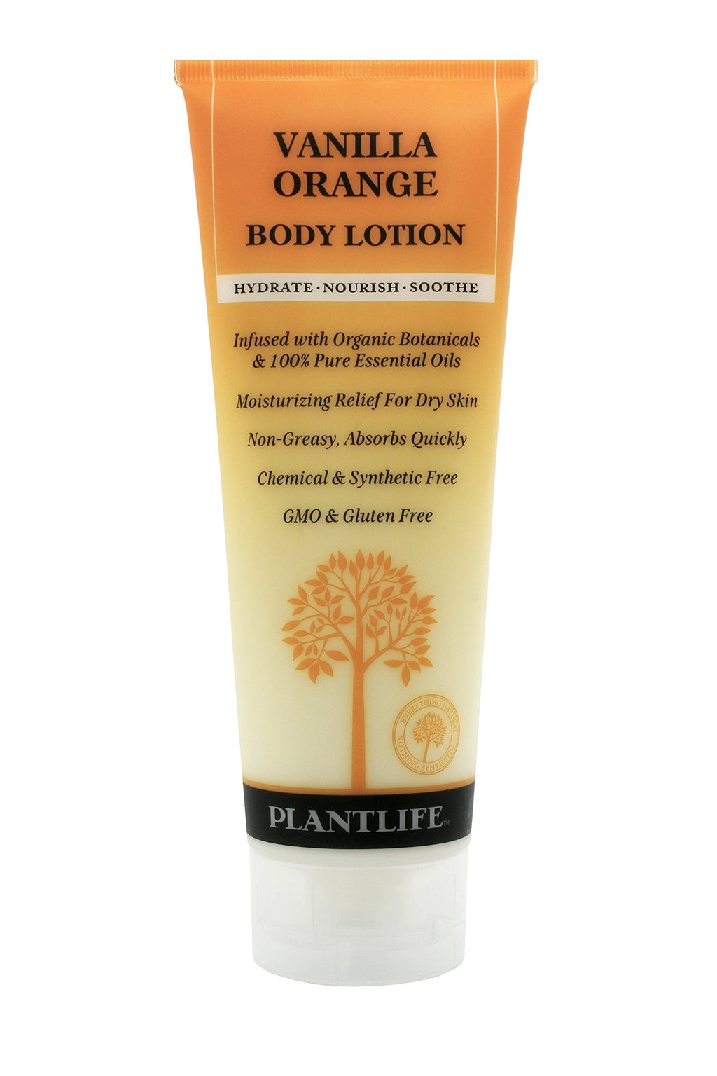 Plantlife Vanilla Orange Body Lotion (8 oz) Made with organic ingredients & 100% pure essential oils - BeesActive Australia