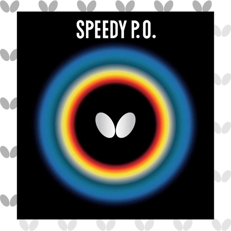 [AUSTRALIA] - Butterfly Speedy P.O. Table Tennis Rubber | Butterfly Table Tennis Rubber | 1.9 mm | Red or Black | 1 Pips Out Table Tennis Rubber Sheet | Professional Table Tennis Rubber 