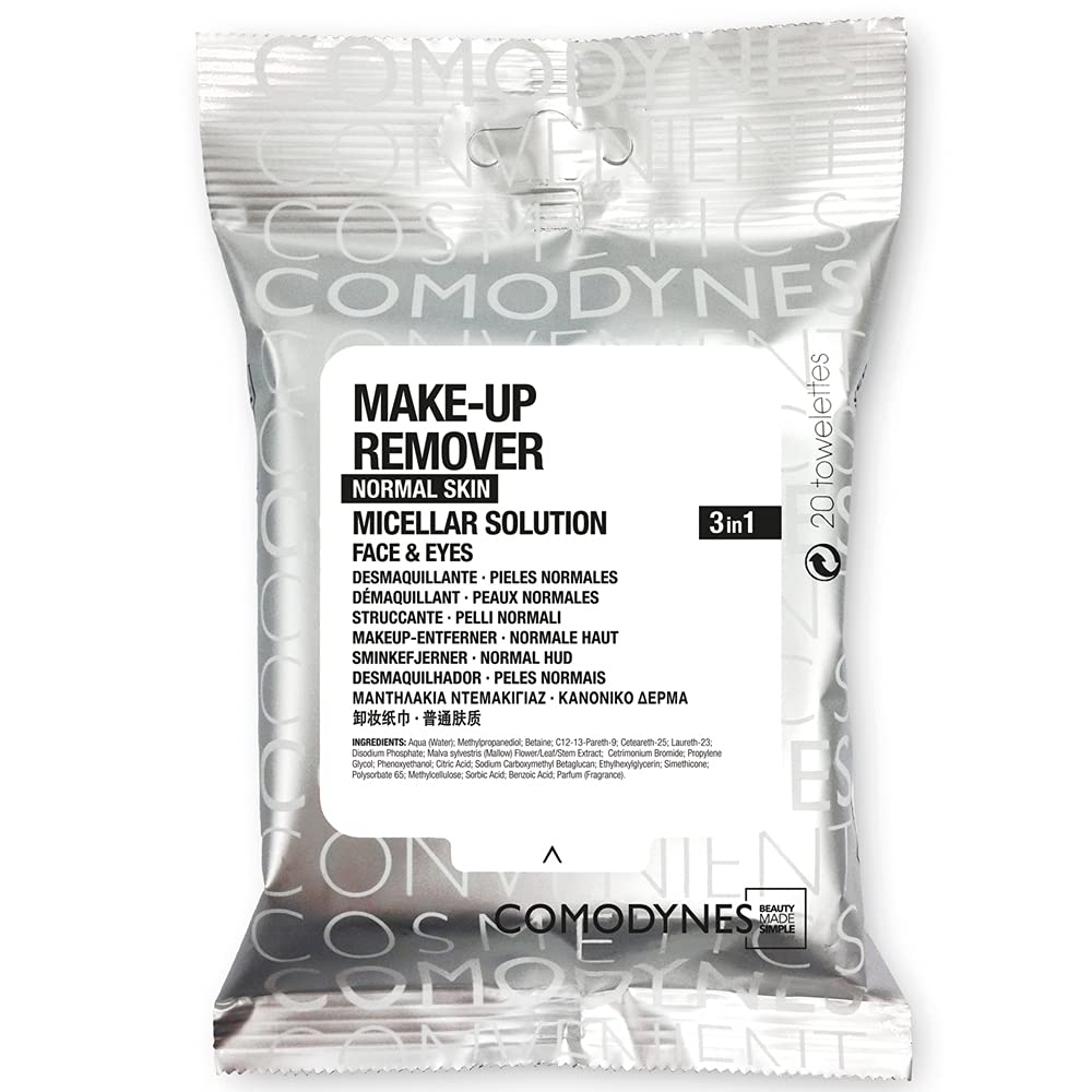 Comodynes Make Up Remover Towels for Face and Eyes, Original (All Skin Types) 20ea. - BeesActive Australia