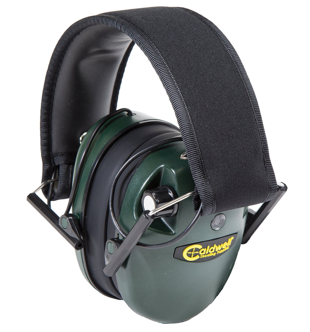 Caldwell E-MAX Low Profile Electronic Hearing Protection 21-25 NRR - Adjustable Earmuffs for Shooting, Hunting and Range Adult Green - BeesActive Australia