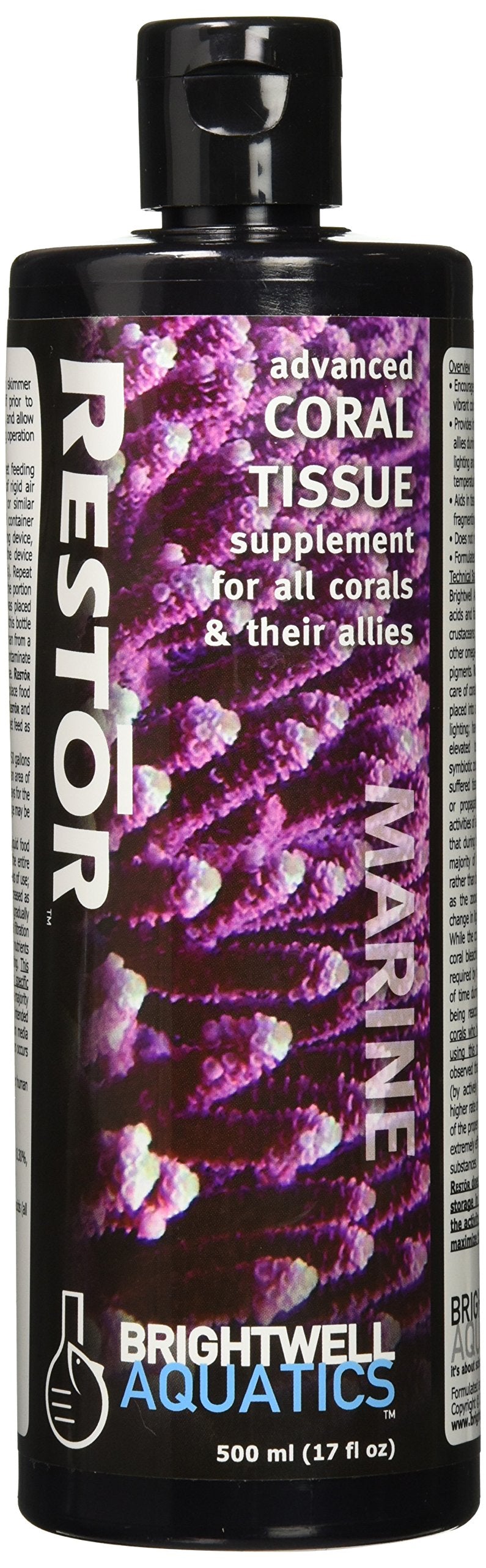 Brightwell Aquatics Restor - Liquid Coral Tissue Nutritional 500-ml - BeesActive Australia
