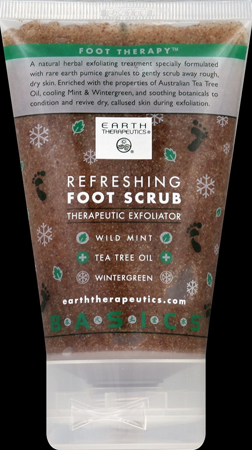 EARTH THERAPEUTICS FOOT SCRUB,REFRESHING, 4 OZ - BeesActive Australia