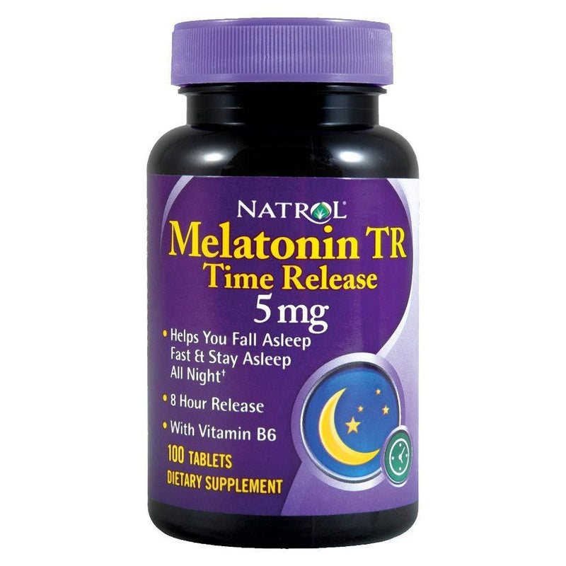 Natrol Melatonin Time Release 5mg Tablets 100 ea ( Packs of 3) - BeesActive Australia