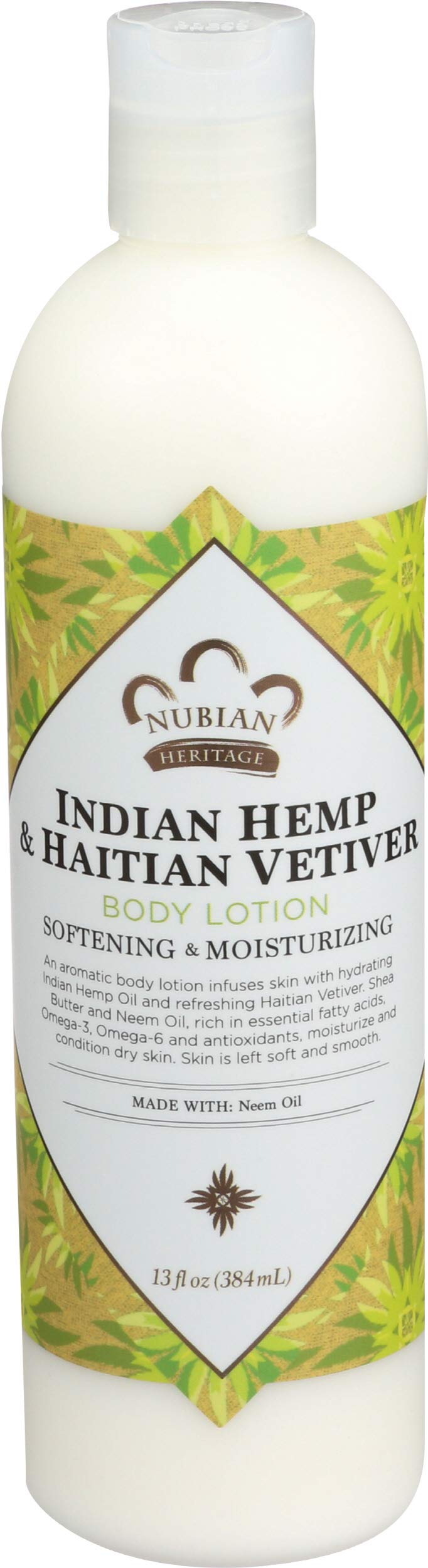 Body Lotion, Indian Hemp & Haitian Vetiver - 13oz 13 Fl Oz (Pack of 1) - BeesActive Australia