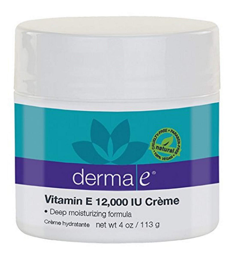 derma e Deep Moisturizing Formula, Vitamin E 12,000 IU Crème, 4-Ounce Jar (Pack of 3) - BeesActive Australia