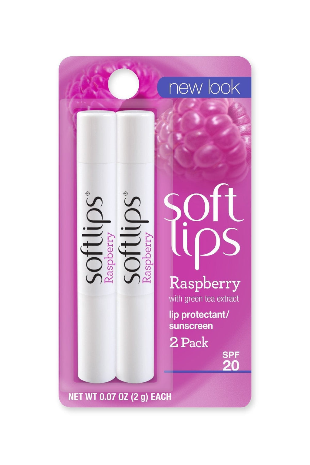 Softlips Lip Balm Protectant Value Pack, SPF 20, Raspberry, 0.07-Ounce Tubes ,Twin Pack (Pack of 6) - BeesActive Australia