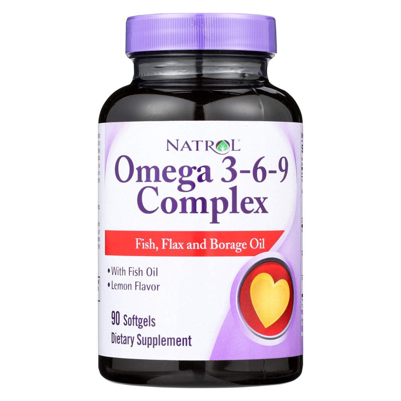 Natrol Omega-3-6-9 Complex with Flax and Borage, 90 Softgels (Pack of 2) - BeesActive Australia