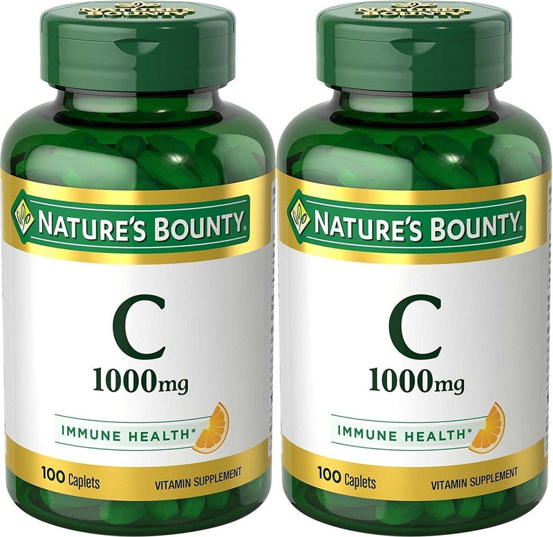 Nature's Bounty Vitamin C Pills and Supplement, Supports Immune Health, 1000mg, 100 Caplets, 2 Pack - BeesActive Australia