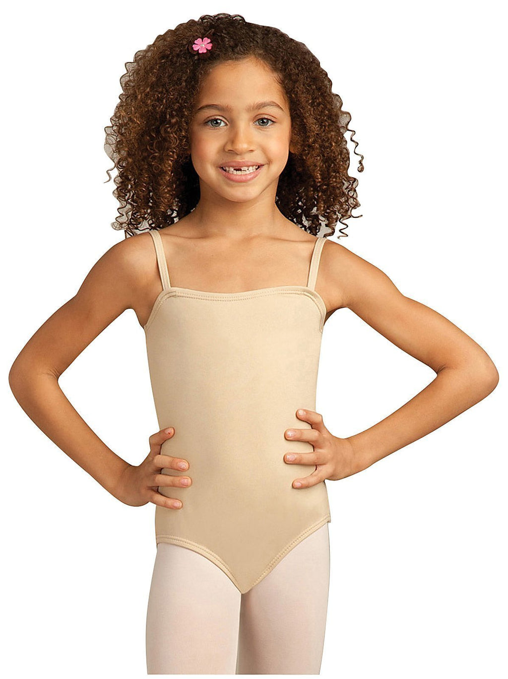 [AUSTRALIA] - Capezio Girls' Team Basic Camisole Leotard Medium Nude 