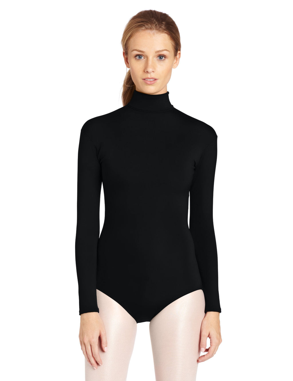 [AUSTRALIA] - Capezio Women's Turtleneck Long Sleeve Leotard Large Black 