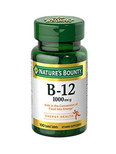 Nature's Bounty Natural Vitamin B12, 1000mcg, 100 Tablets (Pack of 2) - BeesActive Australia