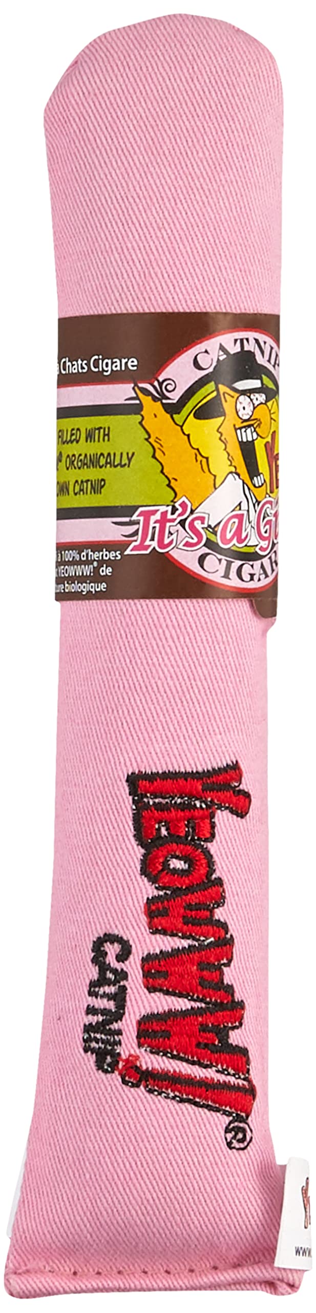Yeowww! Catnip Toy, "It's a Girl! Pink Cigar - BeesActive Australia