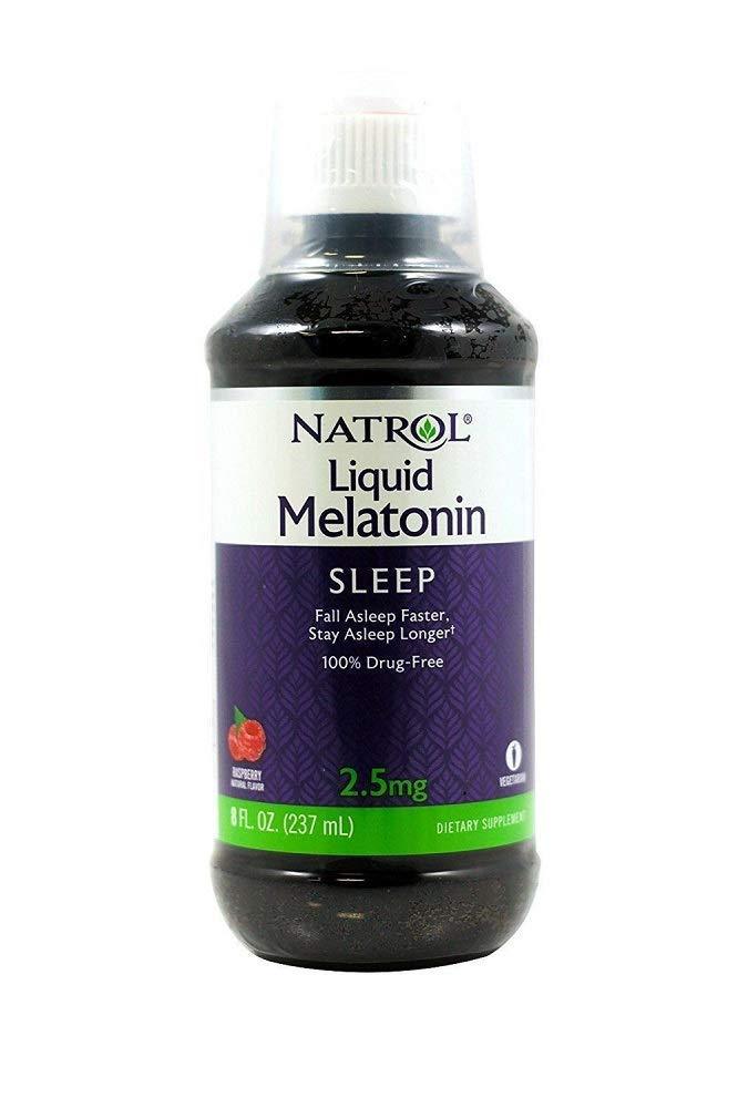 Natrol Melatonin Liquid, 2.5mg, 8oz; with Cup 8 Fl Oz (Pack of 1) - BeesActive Australia
