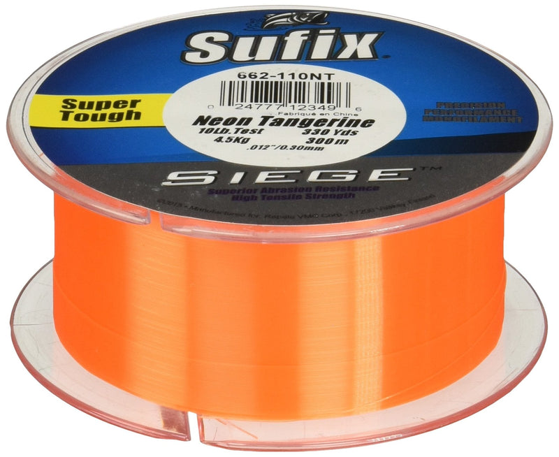 Sufix Siege 330-Yards Spool Size Fishing Line (Tangerine, 14-Pound) - BeesActive Australia