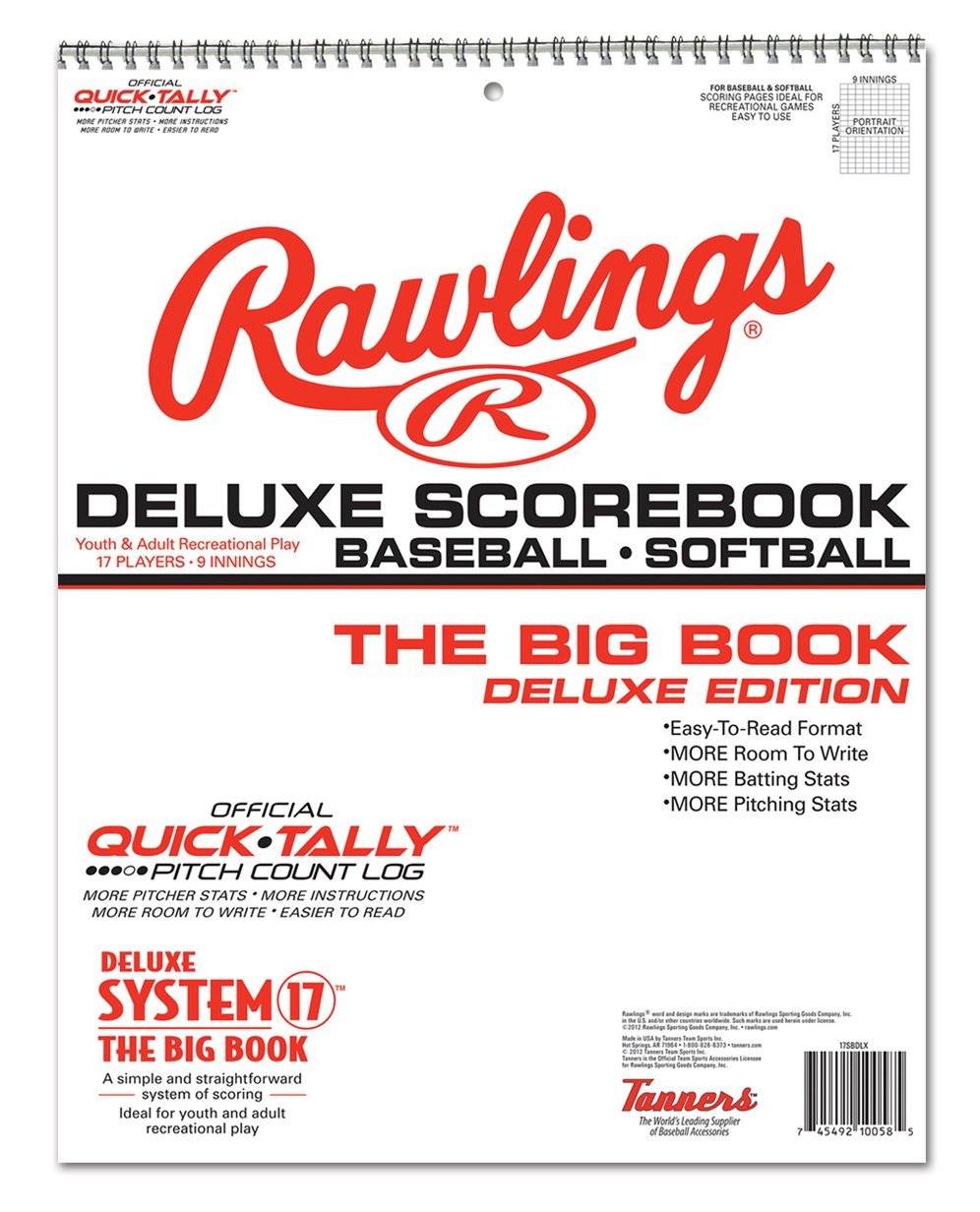 Rawlings Deluxe System-17 Baseball & Softball Scorebook 24 Games - BeesActive Australia