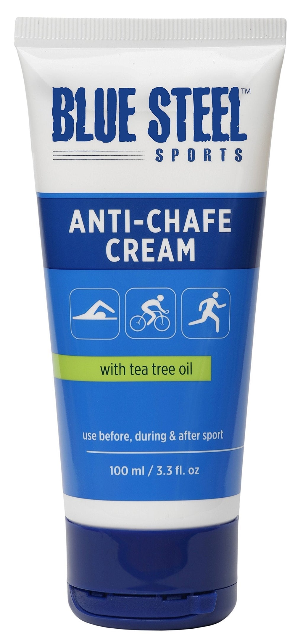 Blue Steel Sports Anti-Chafe Cream with Tea Tree Oil - BeesActive Australia