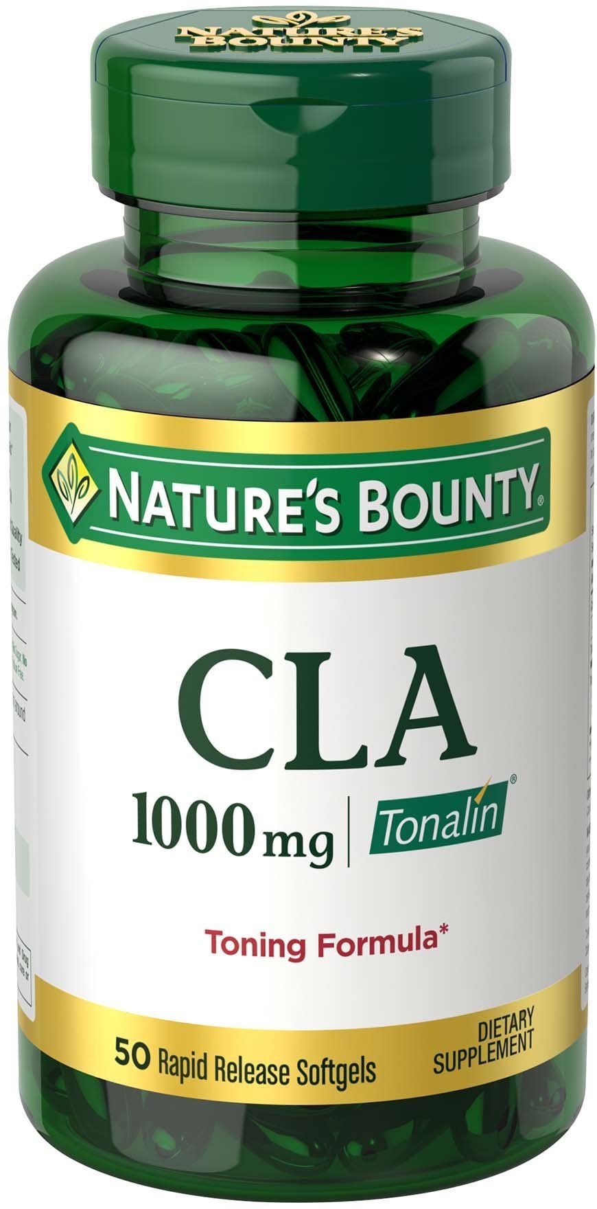 Nature's Bounty Tonalin Pills and Dietary Supplement, Diet and Body Support, 1000 mg, 50 Softgels - BeesActive Australia