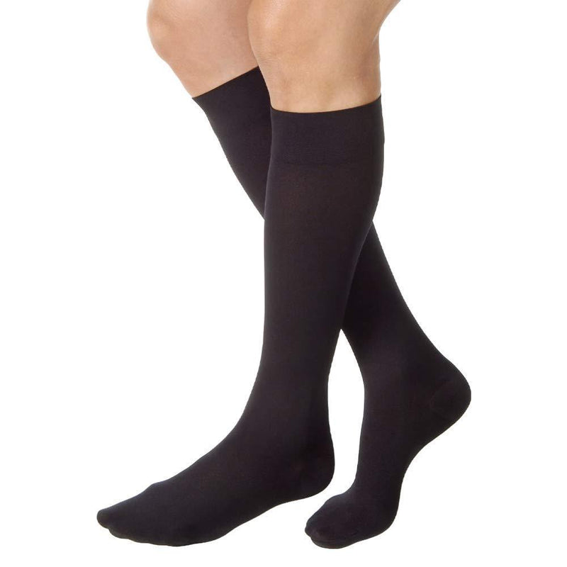 JOBST Relief Knee High 15-20 mmHg Compression Stockings, Closed Toe, Large Full Calf, Black Large Full Calf (1 Pair) - BeesActive Australia