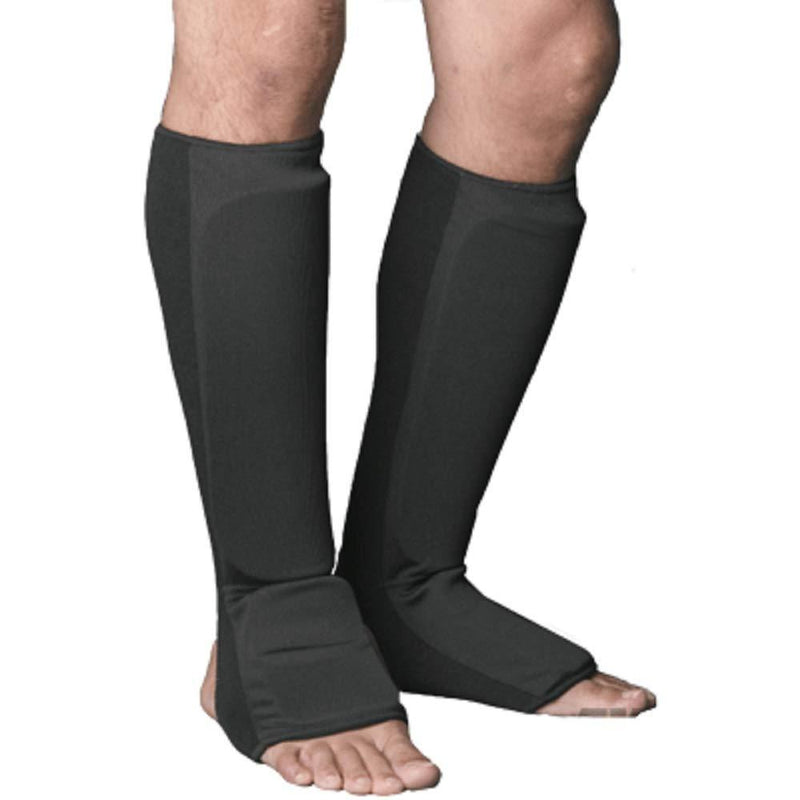 [AUSTRALIA] - ProForce Cloth Shin Instep Guard for Sparring Black Medium 