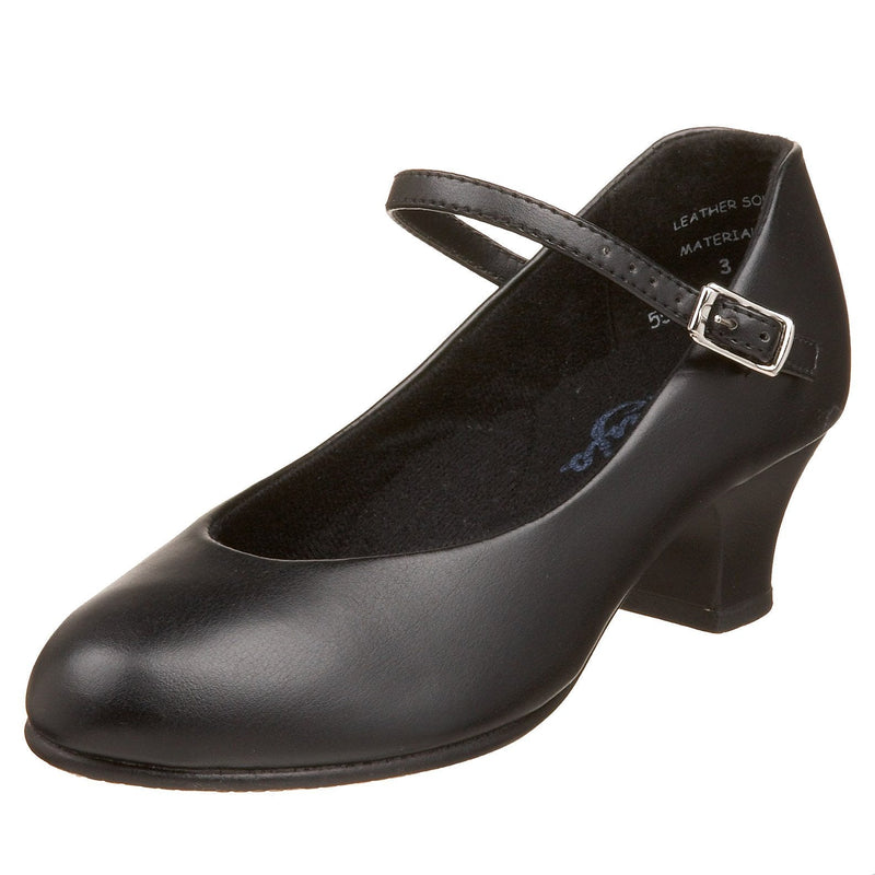 [AUSTRALIA] - Capezio Little Kid/Big Kid Jr. Footlight 550X Character Shoe 3.5 Big Kid Black 